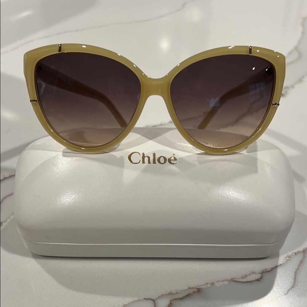 Chloé Cat Eye Honey Sunglasses